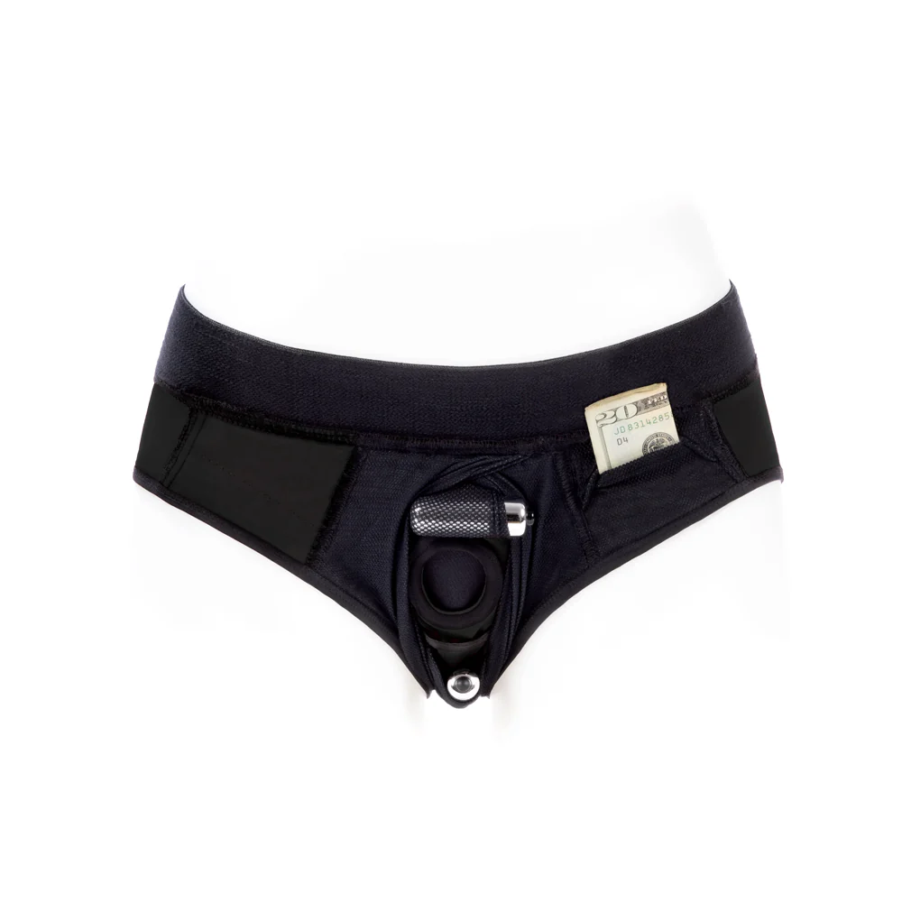 SpareParts Tomboi Cover Brief Style Underwear Harness Nylon Black/Black 3XL - Image 6