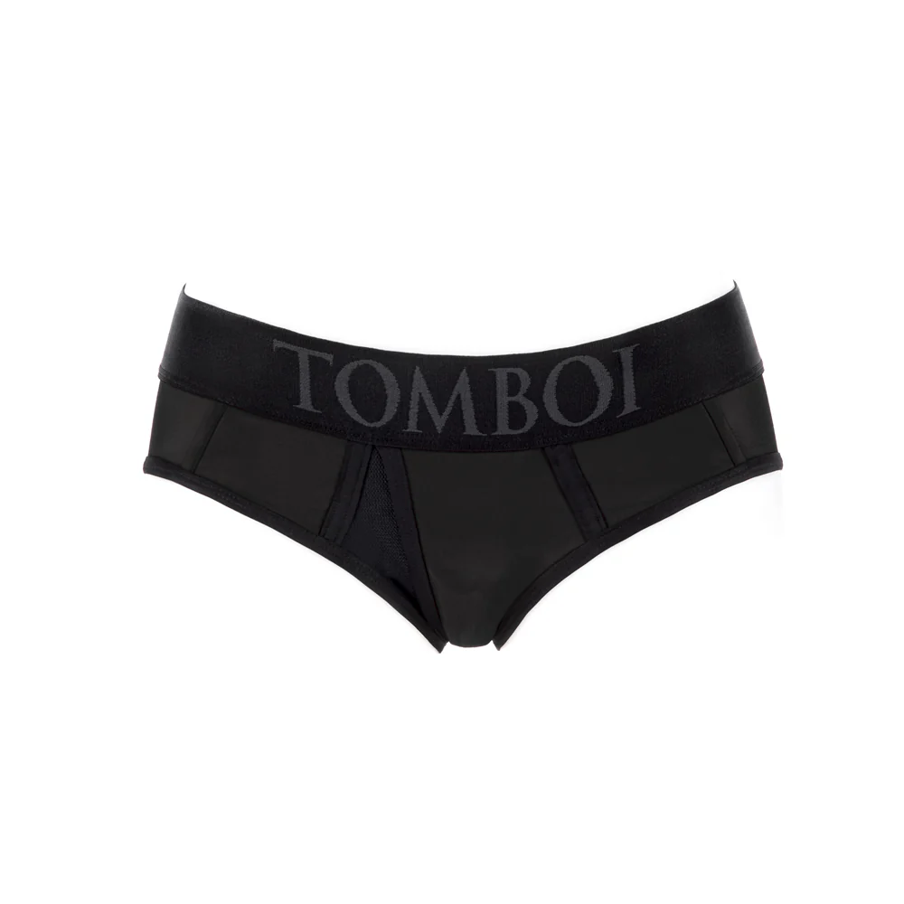 SpareParts Tomboi Cover Brief Style Underwear Harness Nylon Black/Black 5XL - Image 2