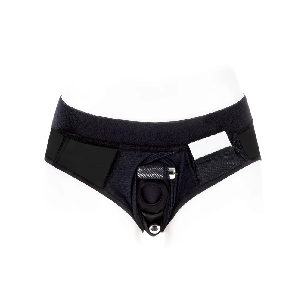 SpareParts Tomboi Cover Brief Style Underwear Harness Nylon Black/Black XL - Image 5