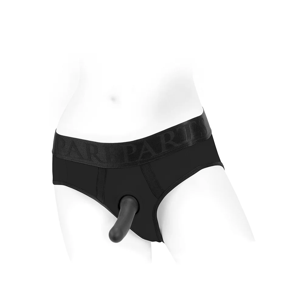SpareParts Tomboi Nylon Briefs Harness Black Size 2XL - Image 6