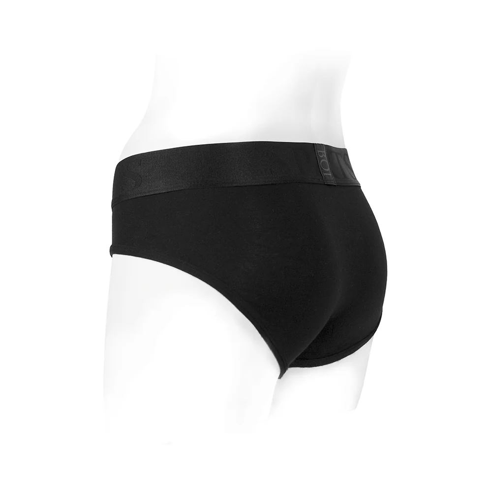 SpareParts Tomboi Rayon Briefs Harness Black Size L - Image 3