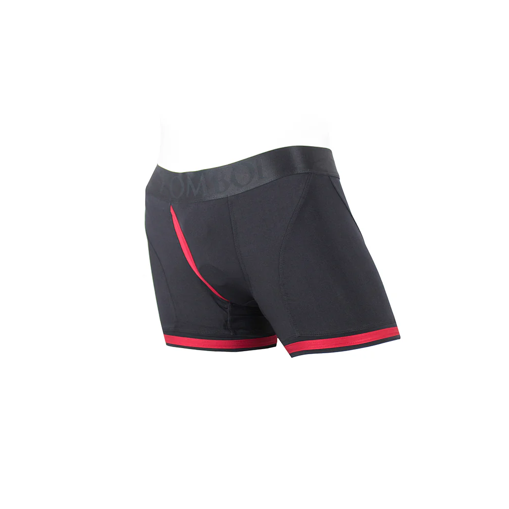 SpareParts Tomboii Nylon Boxer Briefs Harness Black/Red Size L - Image 3