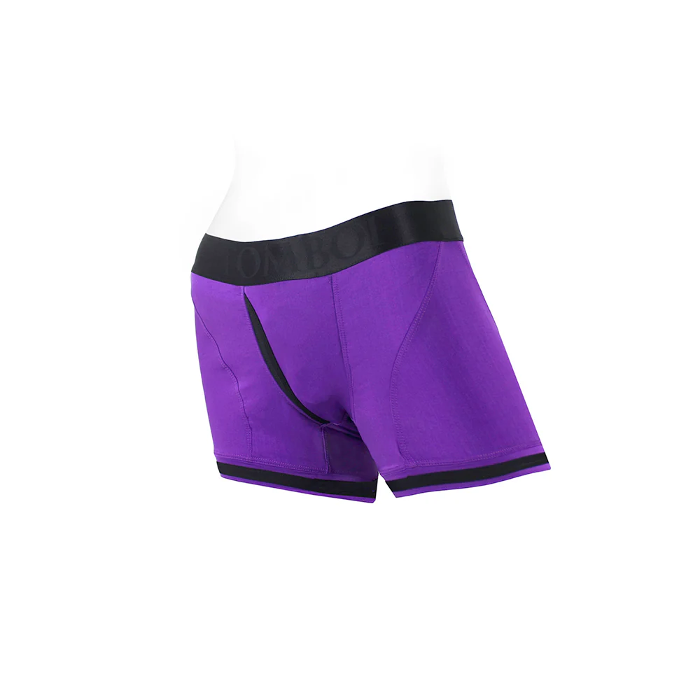 SpareParts Tomboii Nylon Boxer Briefs Harness Purple/Black Size XL - Image 9