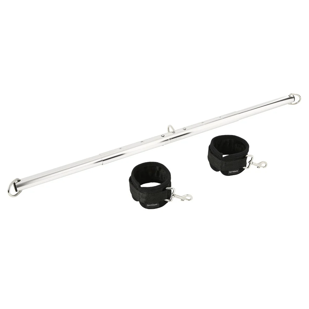 Sportsheets Expandable Spreader Bar & Cuffs Set Black - Image 5