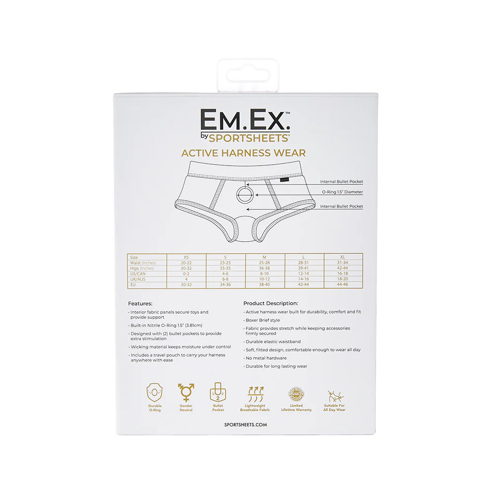 Sportsheets Em.Ex. Fit Harness Navy XS - Image 16