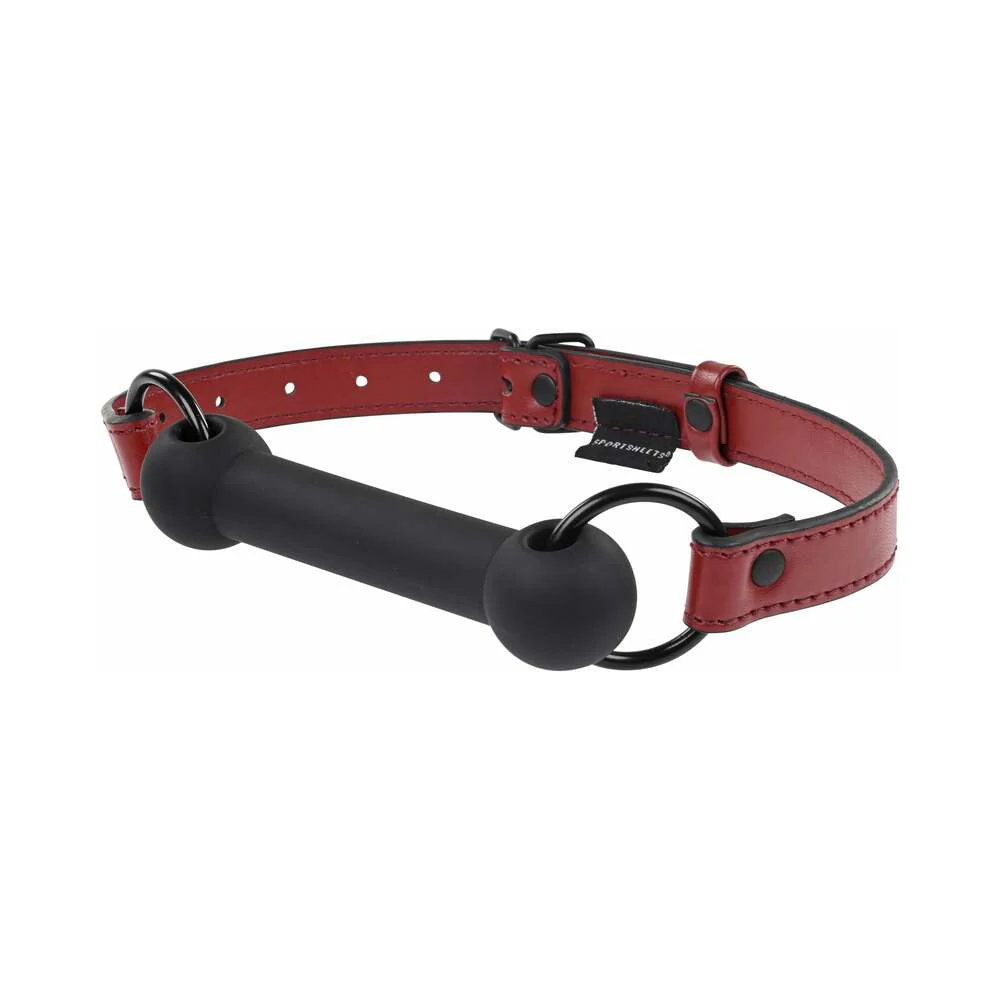 Sportsheets Saffron Silicone Bit Gag with Adjustable Buckle - Image 2