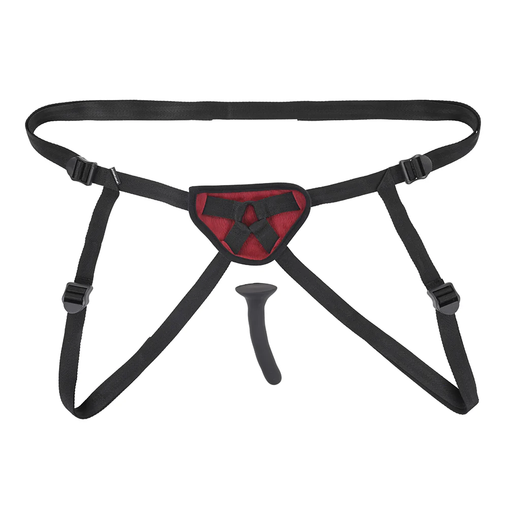 Sportsheets Saffron Silicone Pegging Kit with Adjustable Strap-On Harness & 5 in. Dildo - Image 8