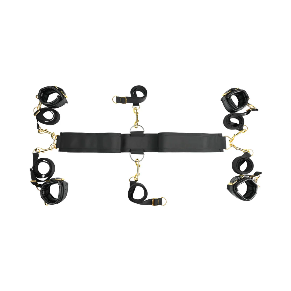 Sportsheets Special Edition Under the Bed Restraint Set Black - Image 4