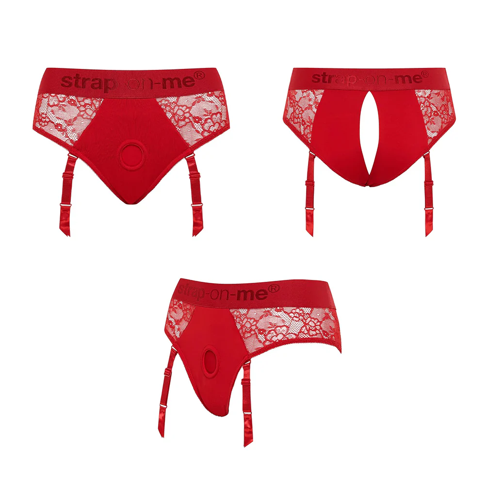 Strap-On-Me Diva Lingerie Harness Red XL - Image 5