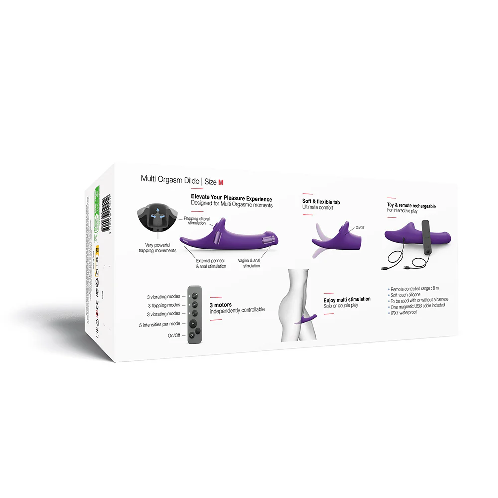 Strap-On-Me Multi Orgasm Dildo Medium Purple - Image 8
