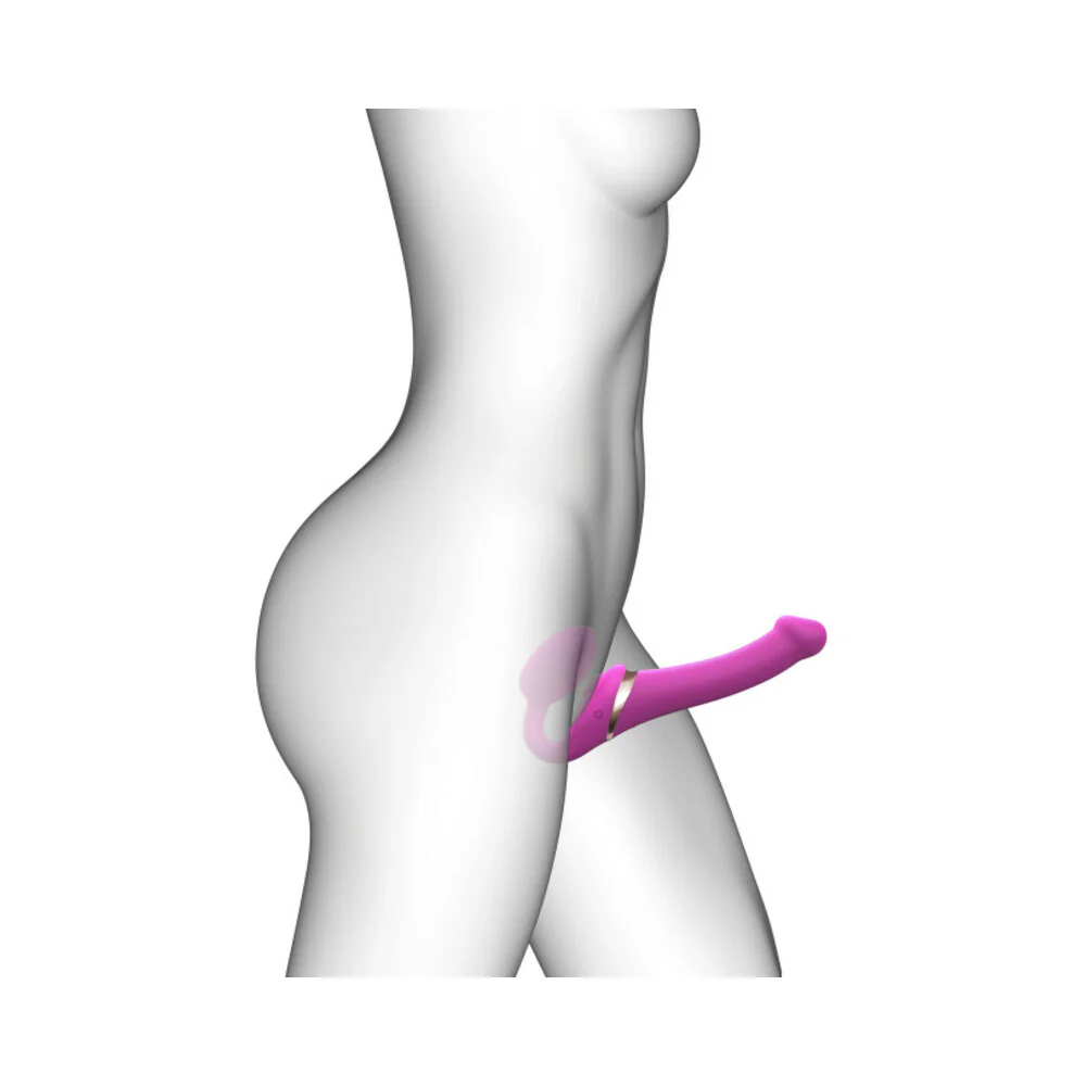 Strap-On-Me Multi Orgasm Bendable Strapless Strap-On Fuchsia Medium - Image 3