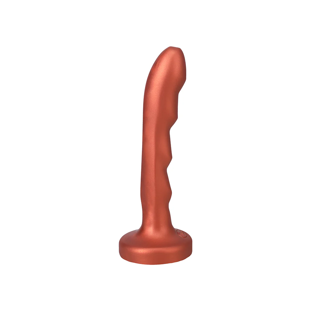 Tantus Charmer 8 in. G-Spot Dildo Firm Copper - Image 4