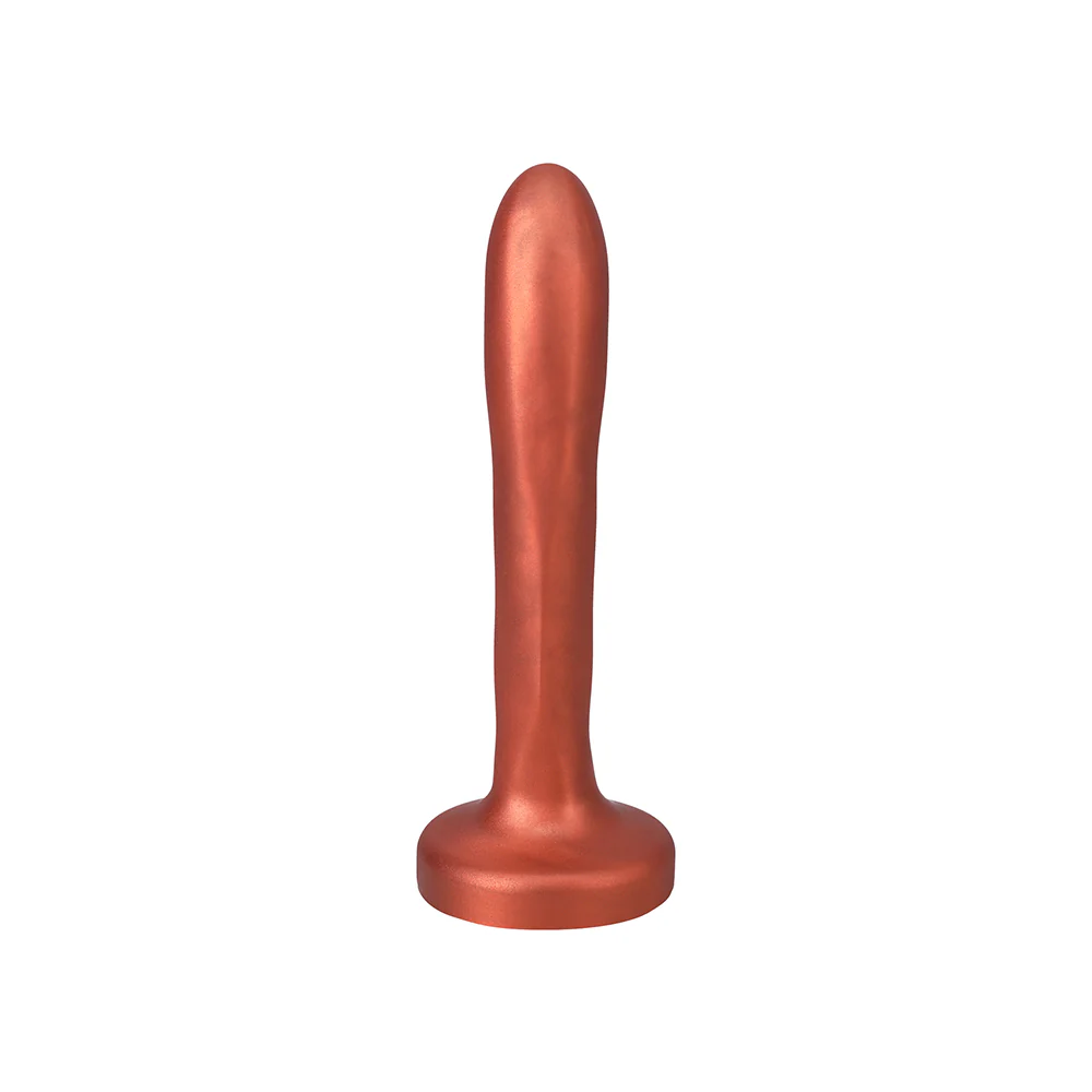 Tantus Charmer 8 in. G-Spot Dildo Firm Copper - Image 5