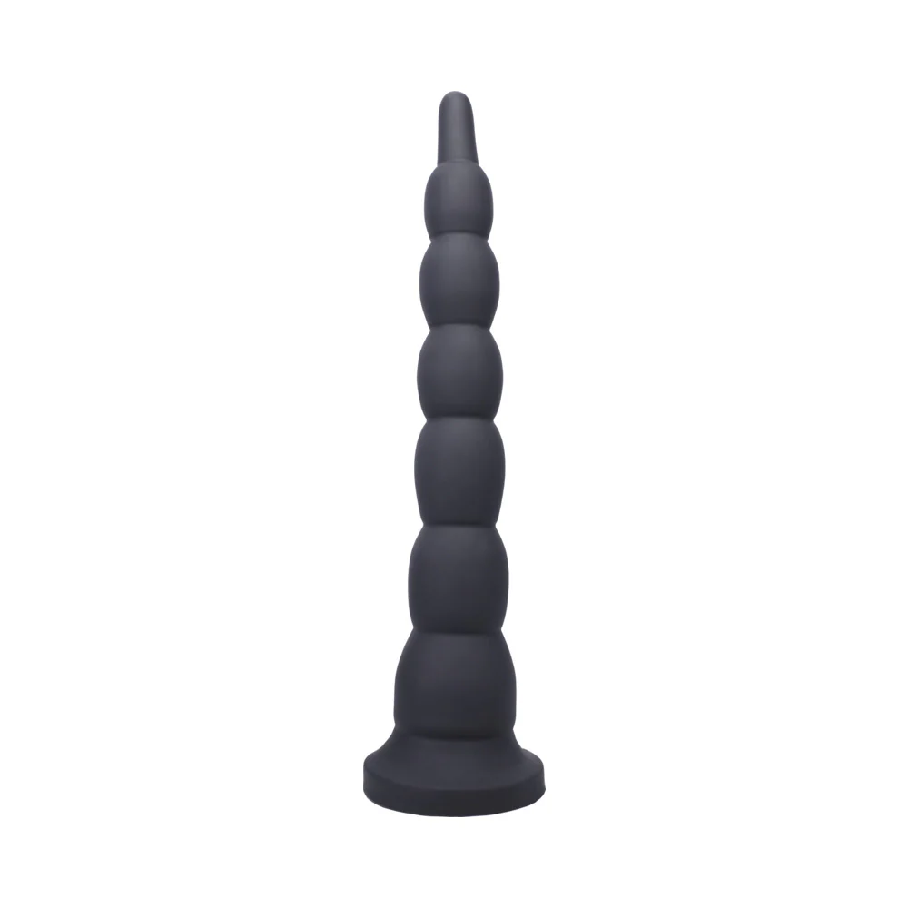 Tantus Cowboy Beaded Dildo Onyx (Box) - Image 2