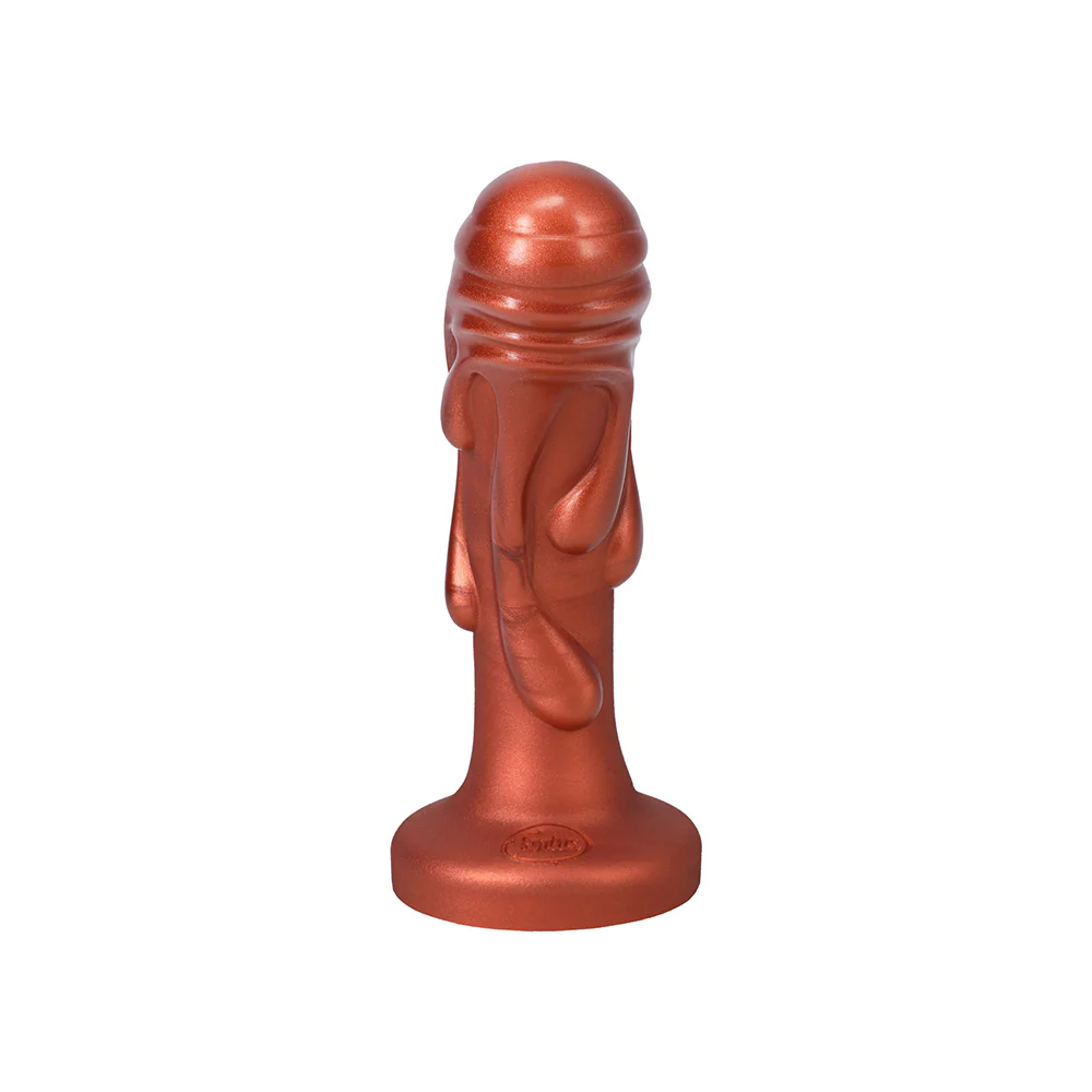 Tantus Magma 7 in. Fantasy Dildo Medium-Firm Copper - Image 5