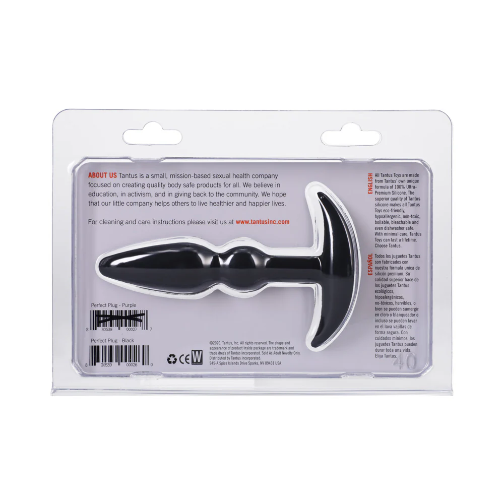 Tantus Perfect Plug Anal Plug Onyx - Image 4