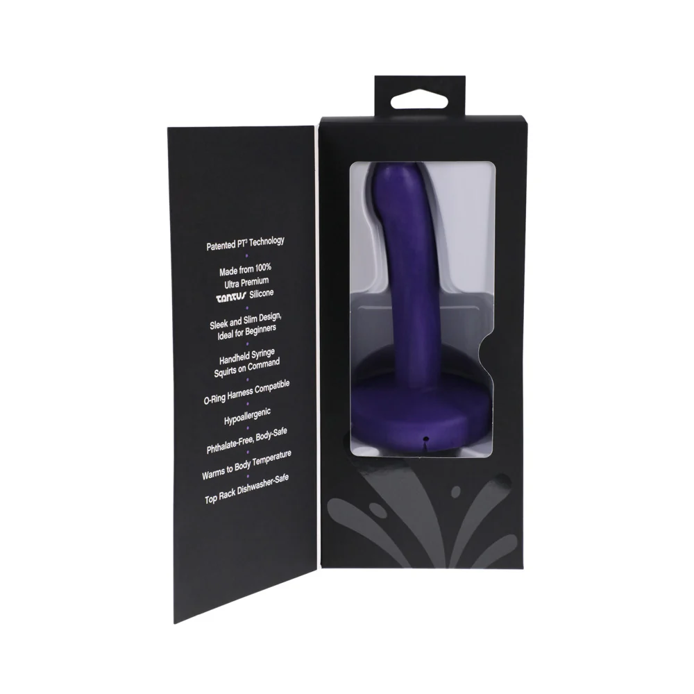 Tantus POP Slim Squrting Dildo Indiglow - Image 8