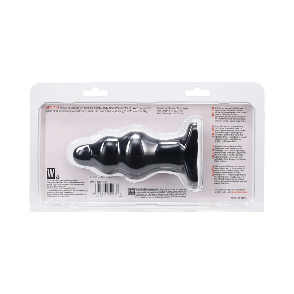 Tantus Severin Medium Plug Onyx - Image 3