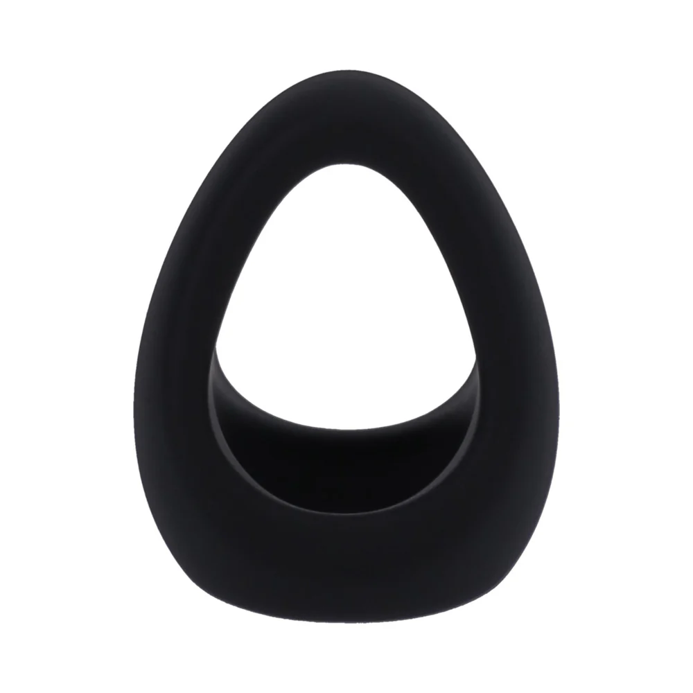 Tantus Stirrup C-Ring Cock and Ball Sling Onyx - Image 2