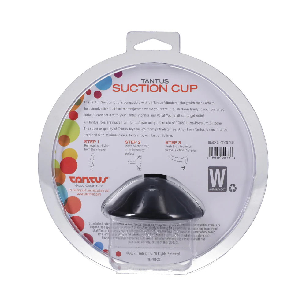 Tantus Suction Cup Attachment Onyx - Image 3