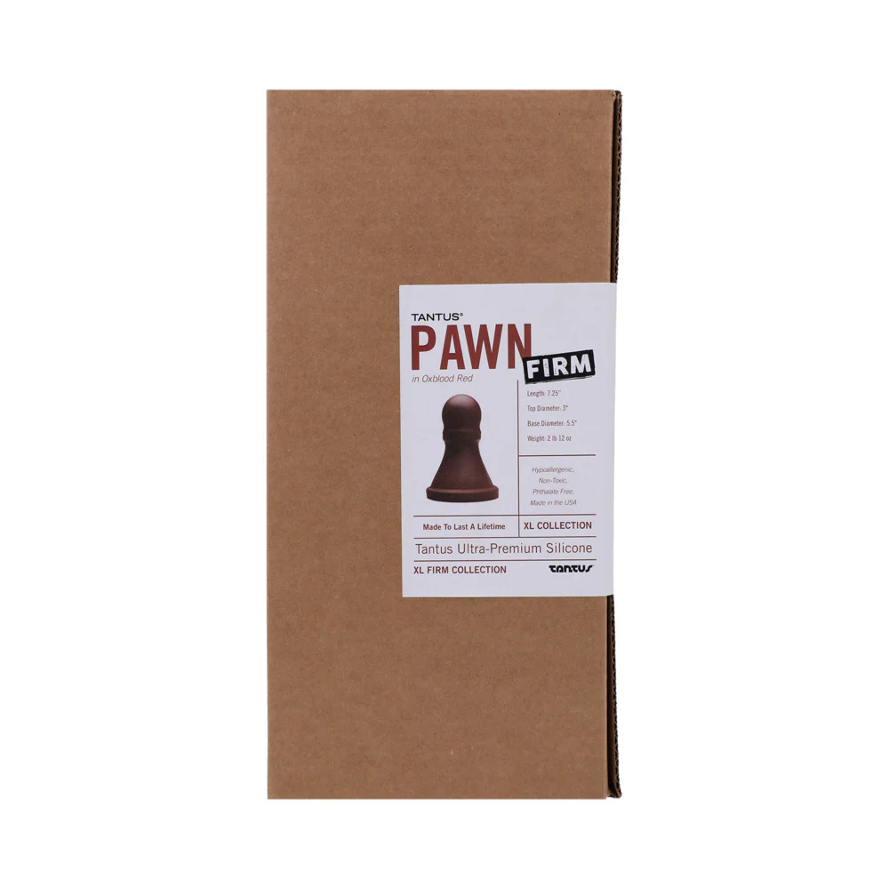 Tantus The Pawn Firm Dildo Garnet (Box) - Image 3