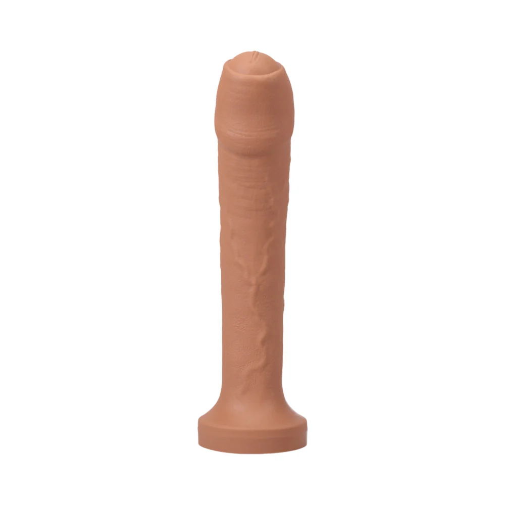 Tantus Uncut #1 O2 Dual Density Dildo Honey (Bag) - Image 4