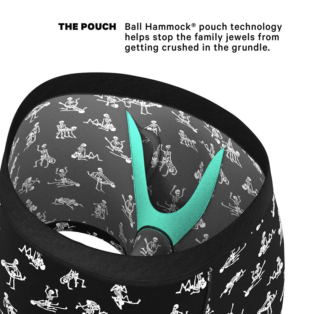 Shinesty The Bare Back Bones Glow-in-the-Dark Skeletons Ball Hammock Pouch Underwear with Fly 5XL - Image 5