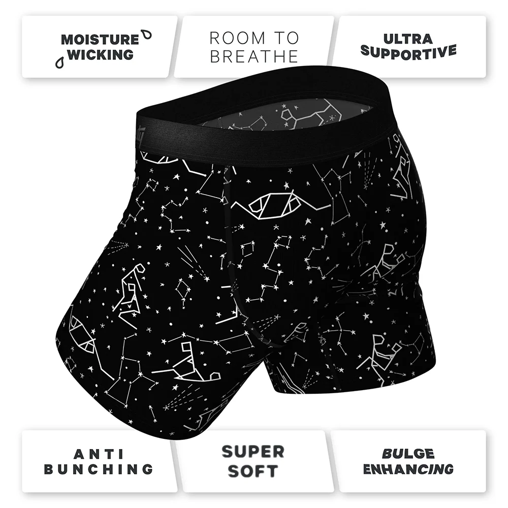 Shinesty The Big Bang Glow-in-the-Dark Constellation Ball Hammock Pouch Underwear with Fly 2XL - Image 6