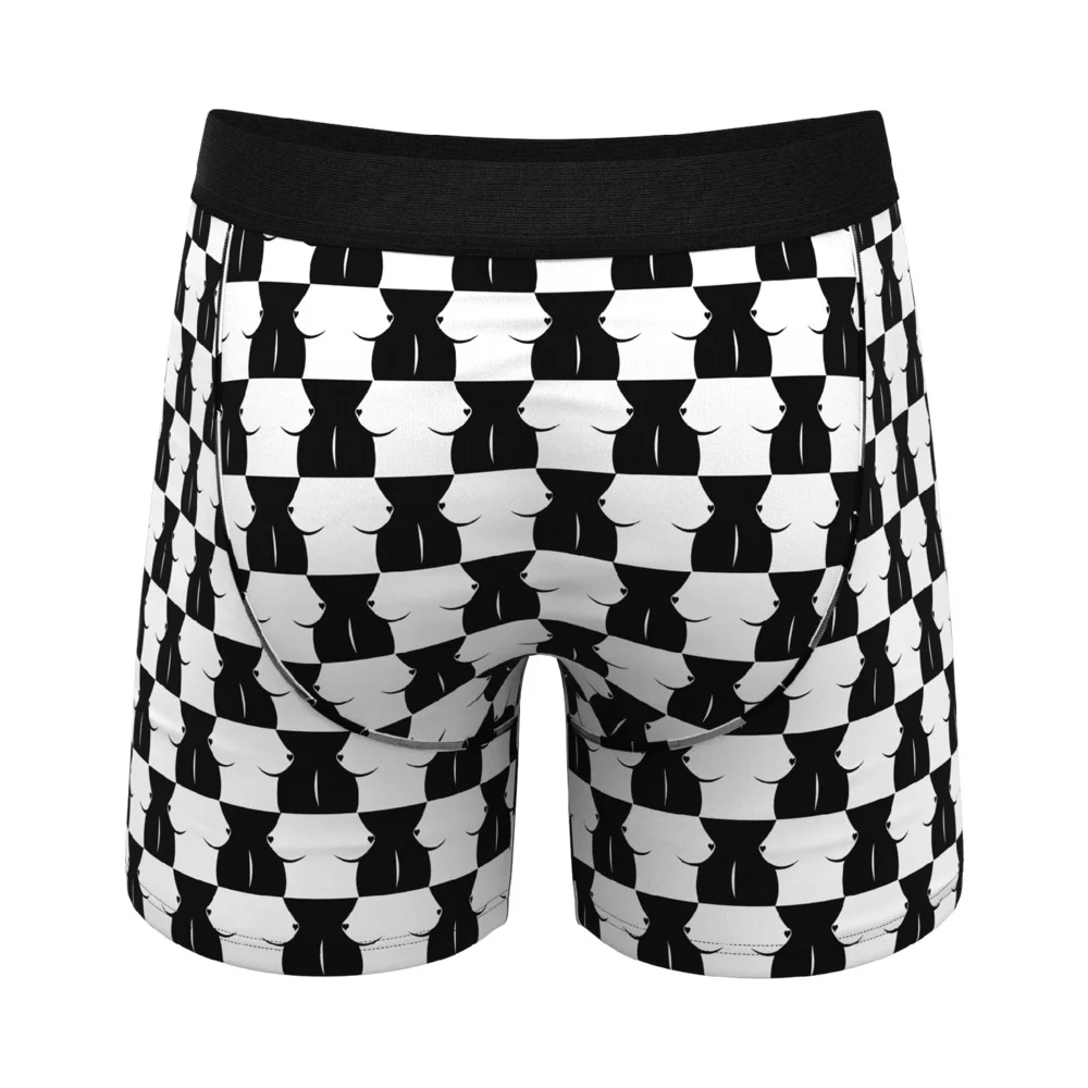Shinesty The Chest Mate Checkered Ball Hammock Pouch Underwear with Fly L - Image 3