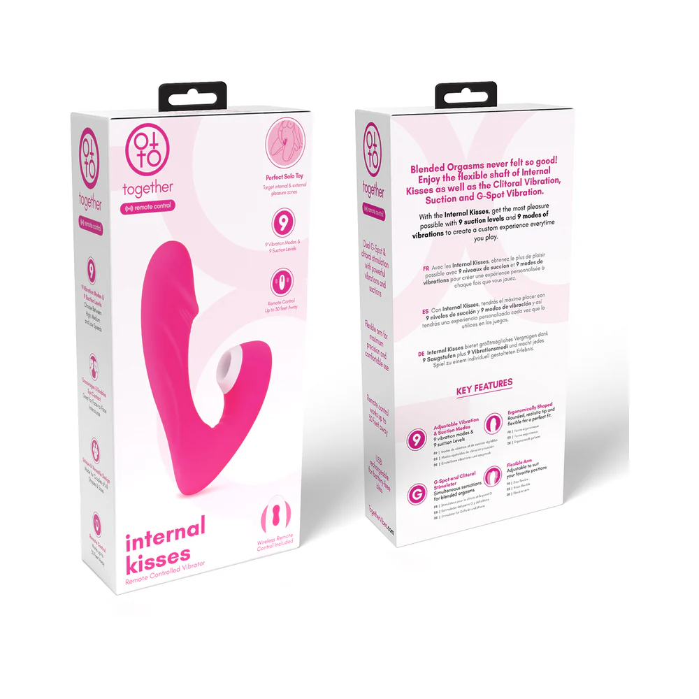Together Internal Kiss Remote Control Vibe Pink - Image 12