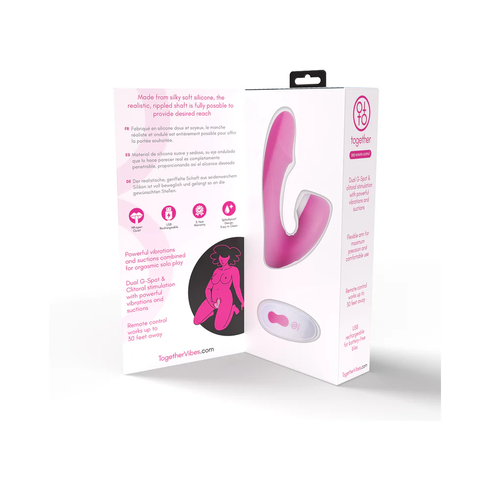 Together Internal Kiss Remote Control Vibe Pink - Image 13
