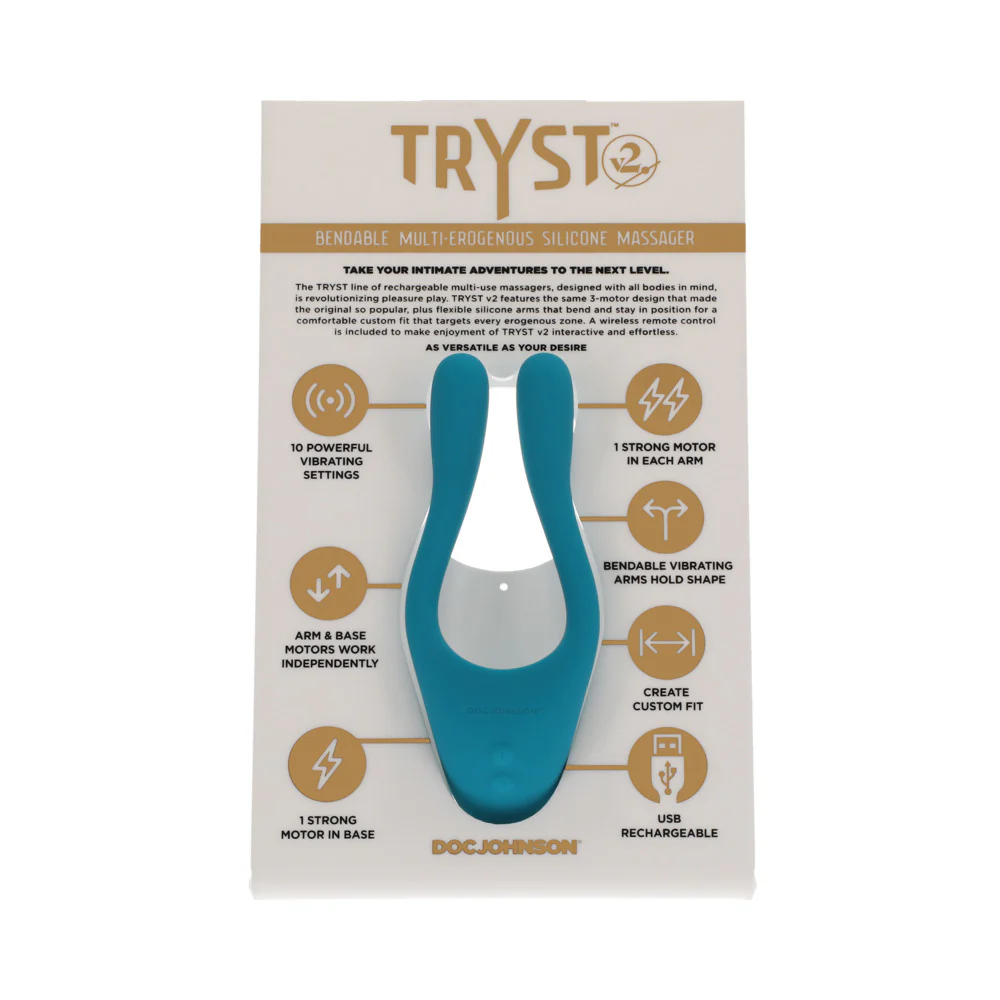 TRYST V2 Bendable Multi Erogenous Zone Massager with Remote Mint - Image 8