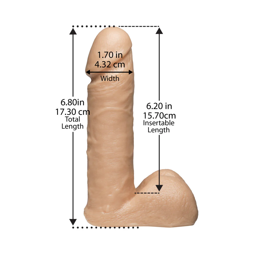 Vac-U-Lock - 6 Inch UR3 Cock White - Image 3
