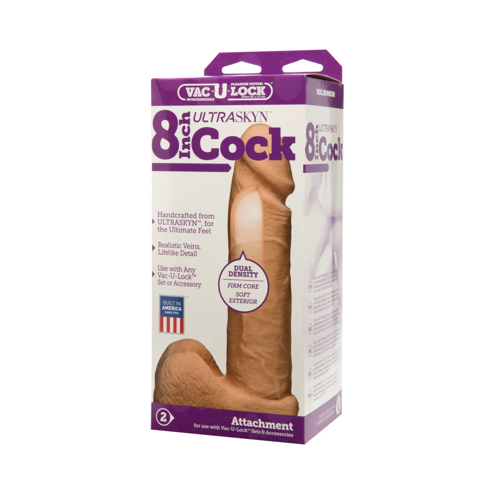 Vac-U-Lock - 8-Inch ULTRASKYN Cock White - Image 4