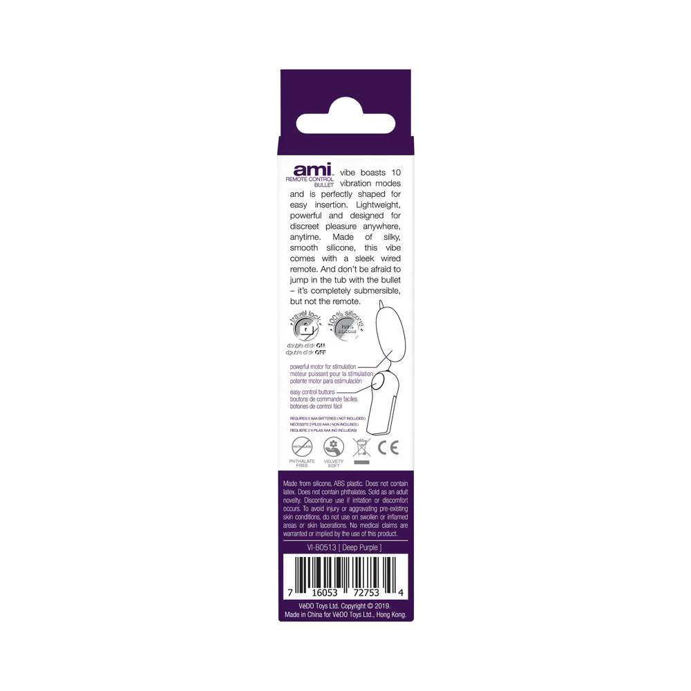 Vedo Ami Remote Control Bullet Deep Purple - Image 8