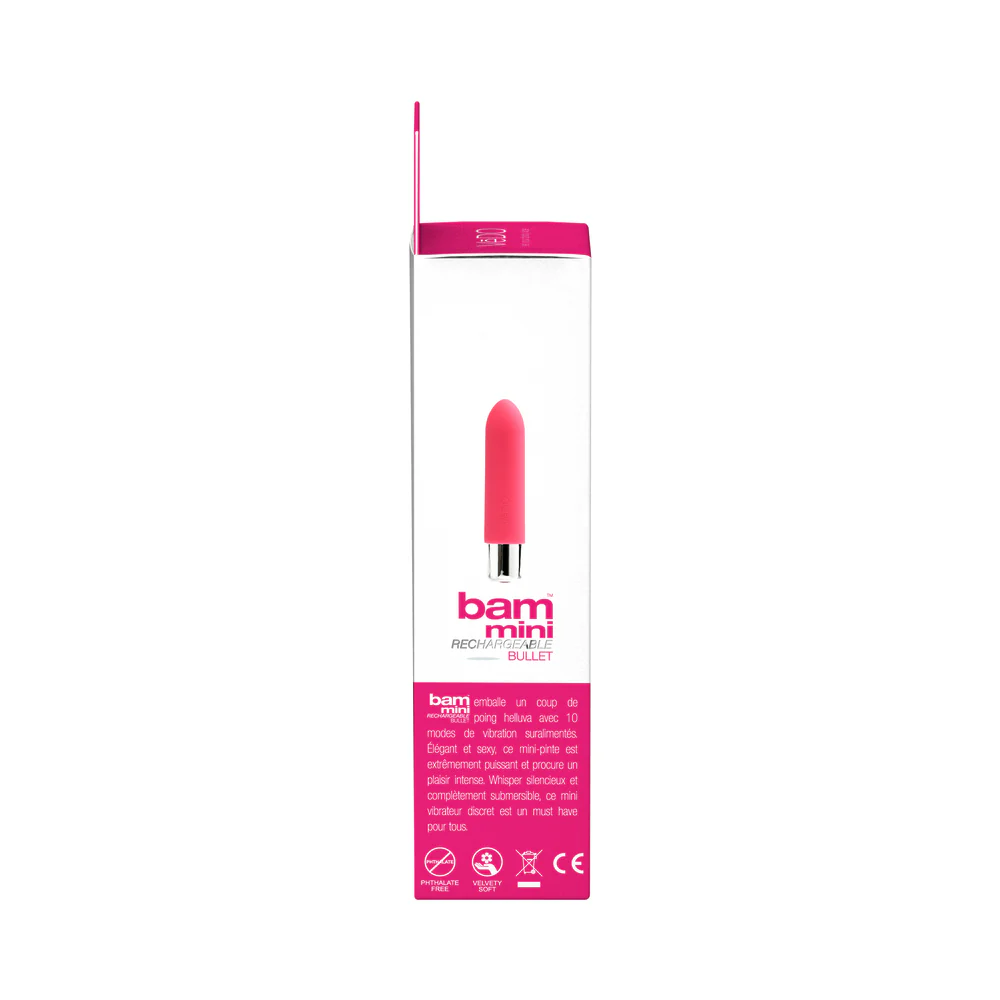 VeDO Bam Mini Rechargeable Bullet Vibe - Foxy Pink - Image 5