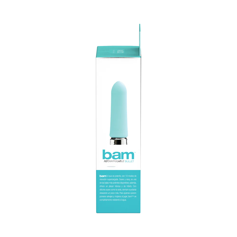 VeDO Bam Rechargeable Bullet - Tease Me Turquoise - Image 4