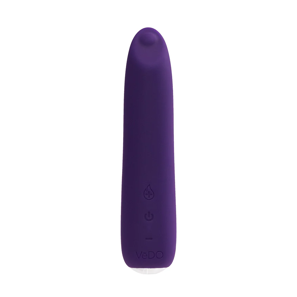 VeDO Boom Rechargeable Warming Silicone Slimline Vibrator Purple - Image 2