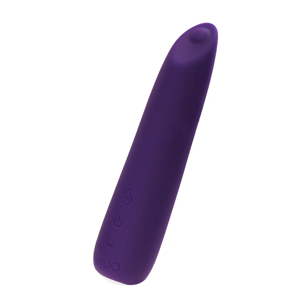 VeDO Boom Rechargeable Warming Silicone Slimline Vibrator Purple - Image 3