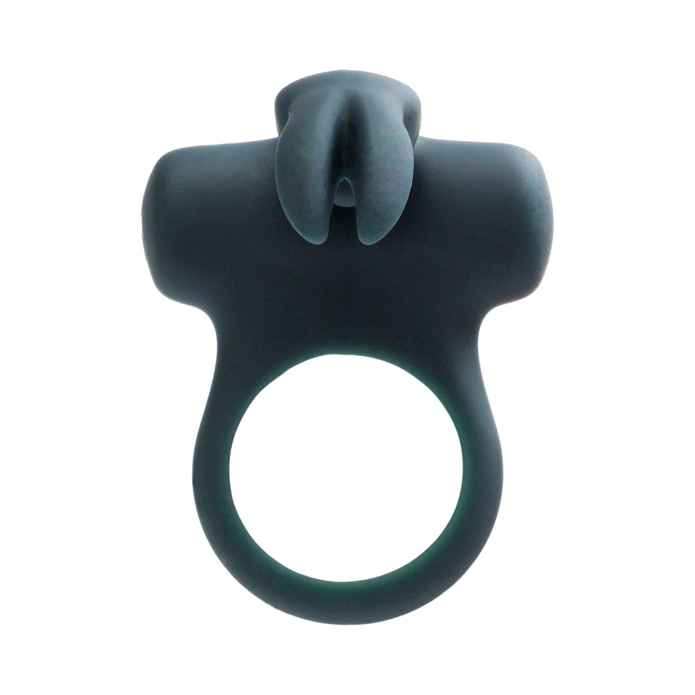 VeDO Frisky Bunny Rechargeable Vibrating Ring - Black Pearl - Image 3