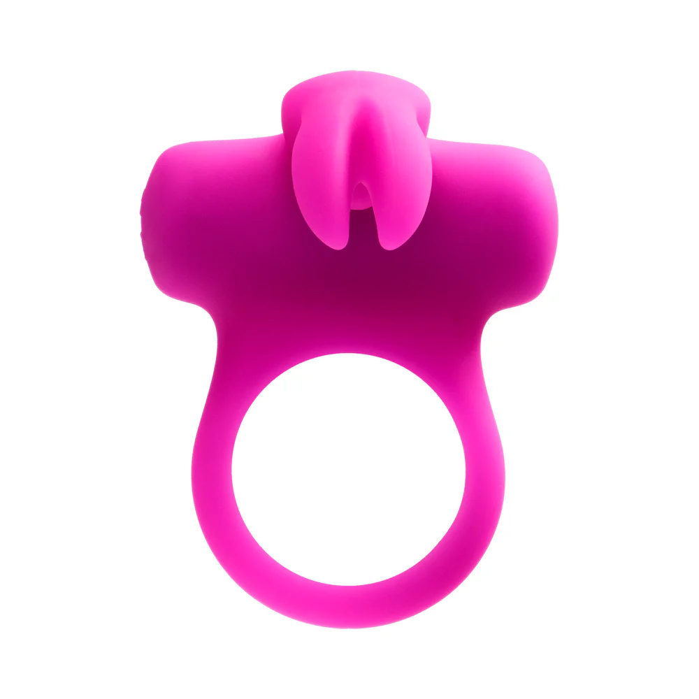 VeDO Frisky Bunny Rechargeable Vibrating Ring - Perfectly Purple - Image 3