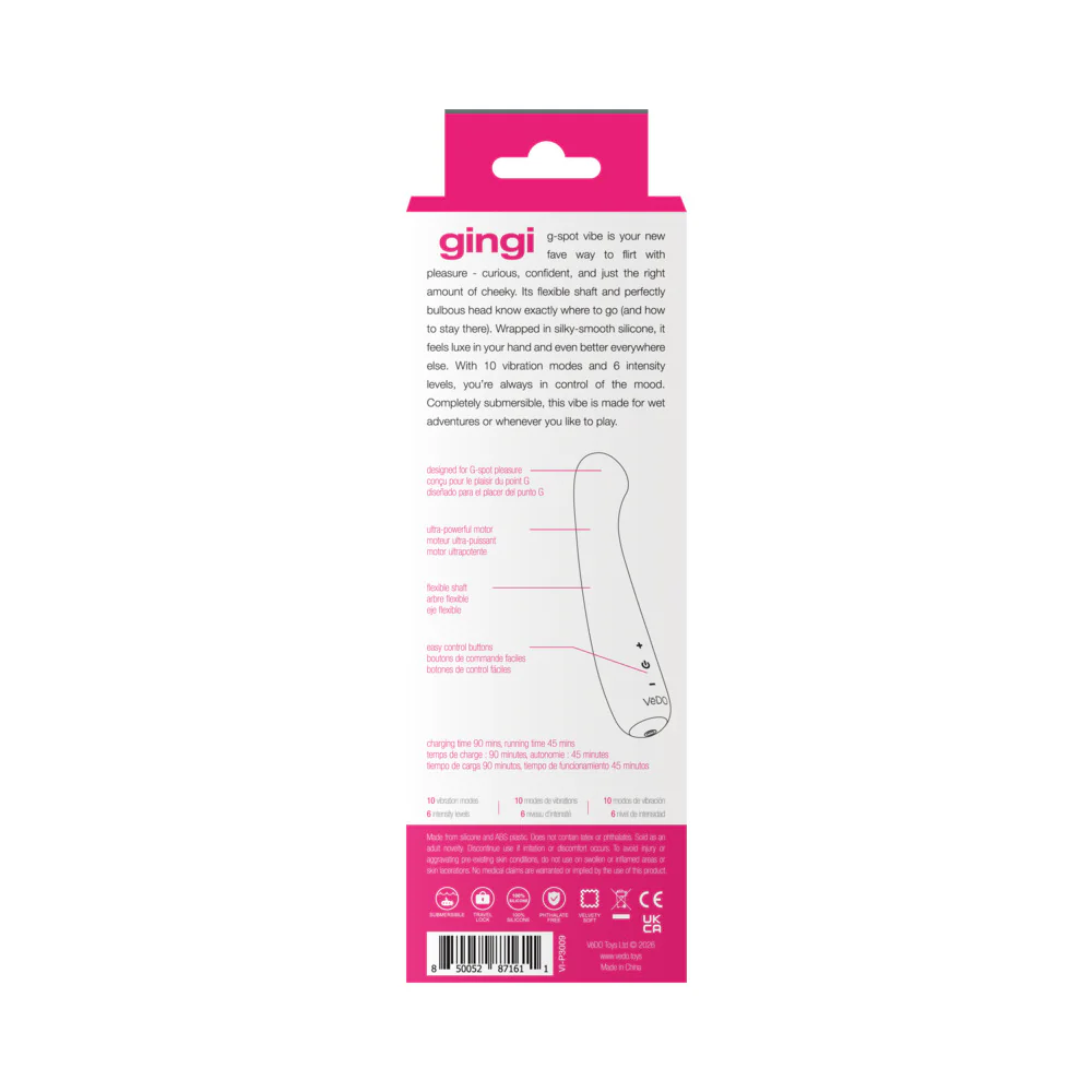 VeDO Gingi Rechargeable G-Spot Pink - Image 6