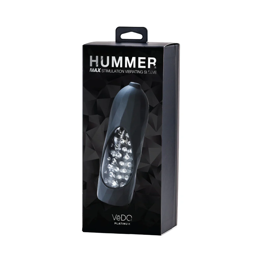 Vedo Hummer 2.0 Rechargeable Vibrating Sleeve Black Pearl - Image 5