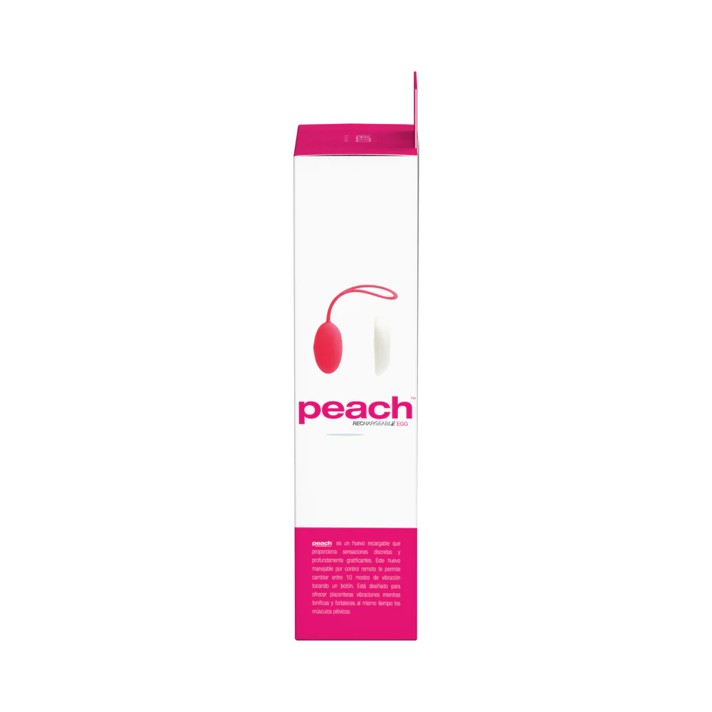 VeDO Peach Rechargeable Egg Vibe - Foxy Pink - Image 7