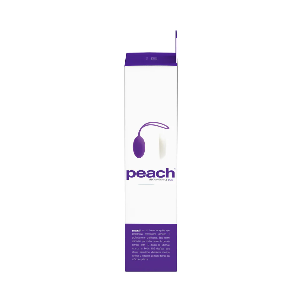 VeDO Peach Rechargeable Egg Vibe - Into You Indigo - Image 7