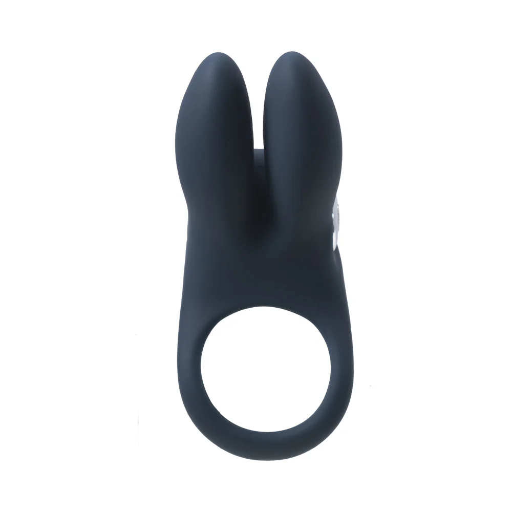VeDO Sexy Bunny Rechargeable Vibrating C-Ring Black Pearl - Image 3