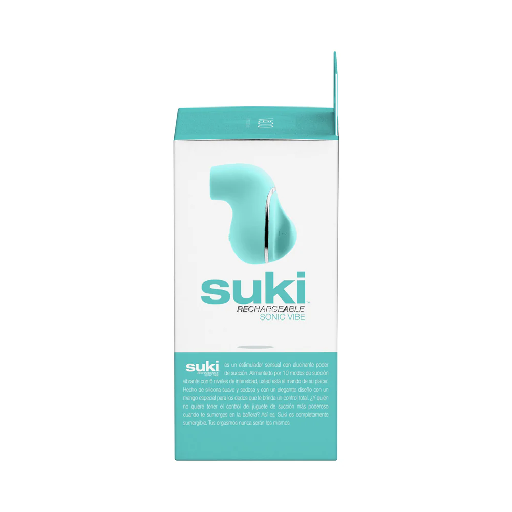 Vedo Suki Sonic Suction Rechargeable Vibrator Tease Me Turquoise - Image 6