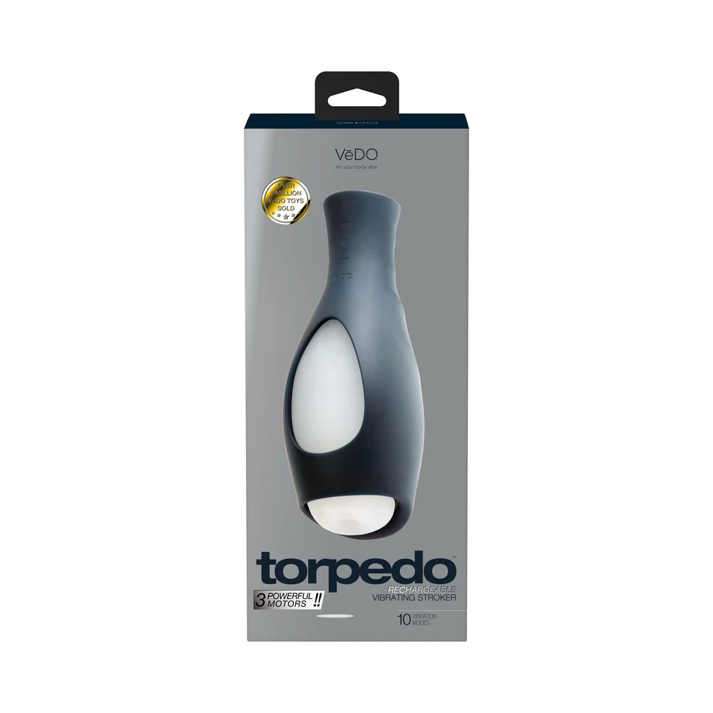 VeDo Torpedo Vibrating Stroker Black - Image 5