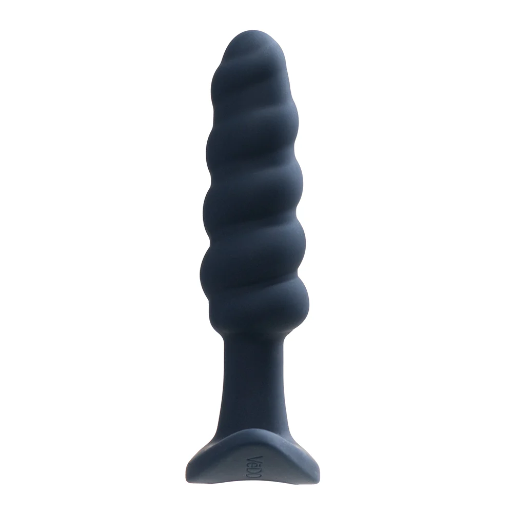 VeDO Twist Rechargeable Silicone Vibrating Anal Plug Black - Image 4