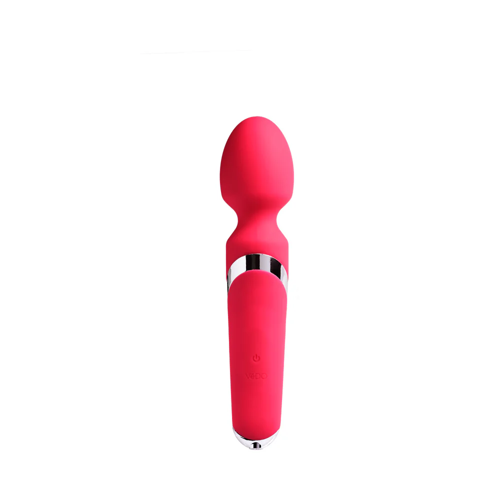 VeDO Wanda Rechargeable Wand Vibe - Foxy Pink - Image 2